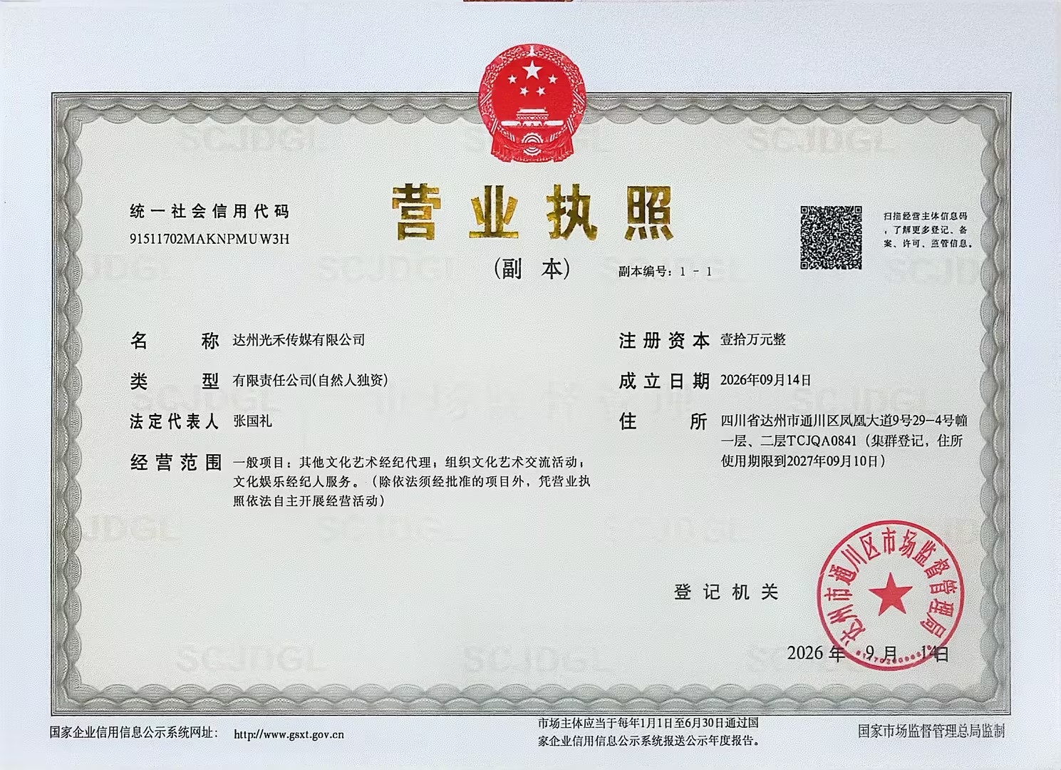 达州光禾传媒有限公司