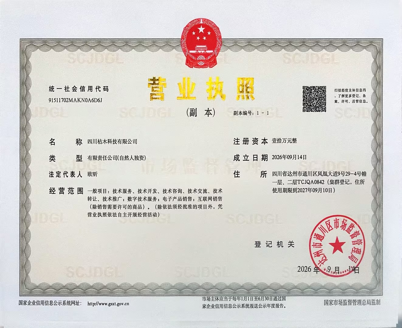 四川枯木科技有限公司